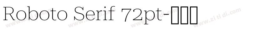 Roboto Serif 72pt字体转换